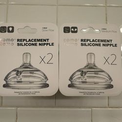 Comotomo Bottle Nipples 2pk Each