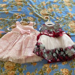 Baby Frocks Dress 3-6 Months Pink -24 Months Both 10$