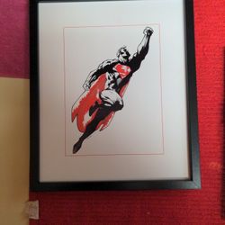 Superman Frame Comic Art 
