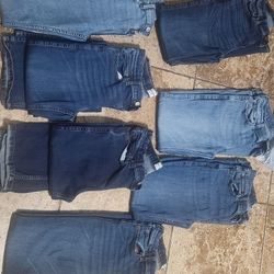 teens 12 and 14 boys  blue jeans Abercrombie 