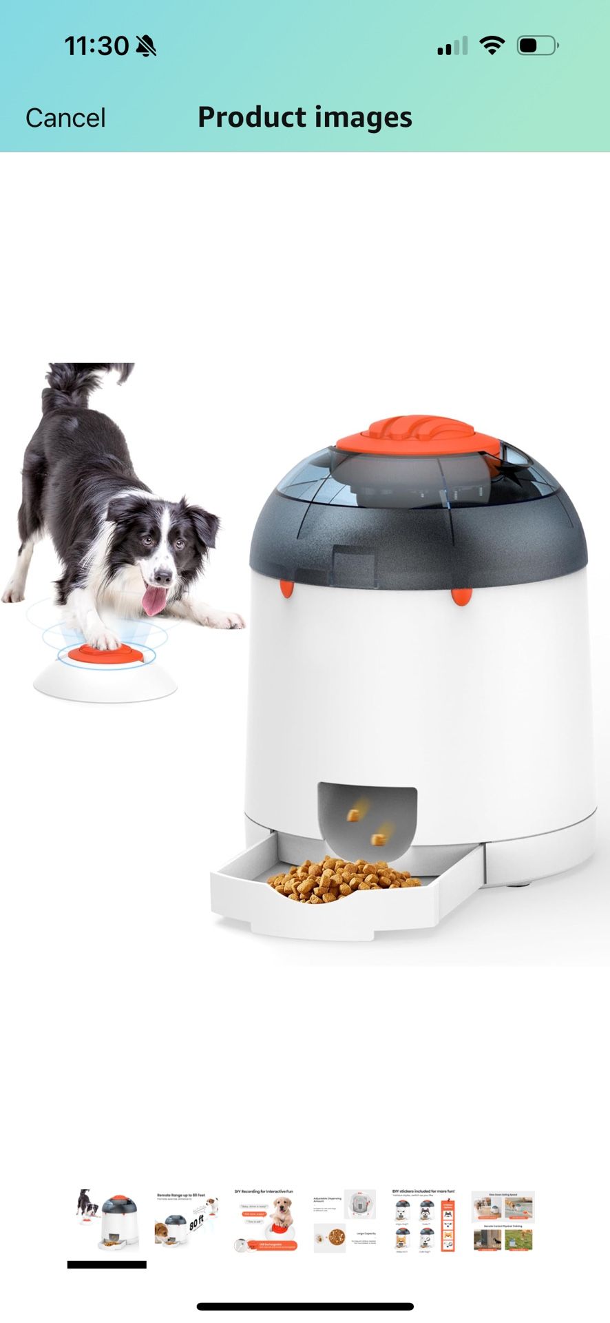 New - Potaroma Dog Puzzle Feeder Toy, Interactive IQ Training, Electronic Treat Dispenser, Automatic Rechargeable with Remote for Food Dispensing, All