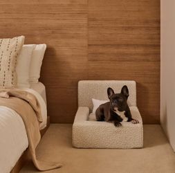 NEW* Luxurious Pet Marshmallow Dog Bedframe with Foam Mattress pillow + sham