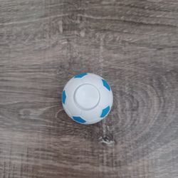 White & Blue Soccer Ball Fidget Spinner 