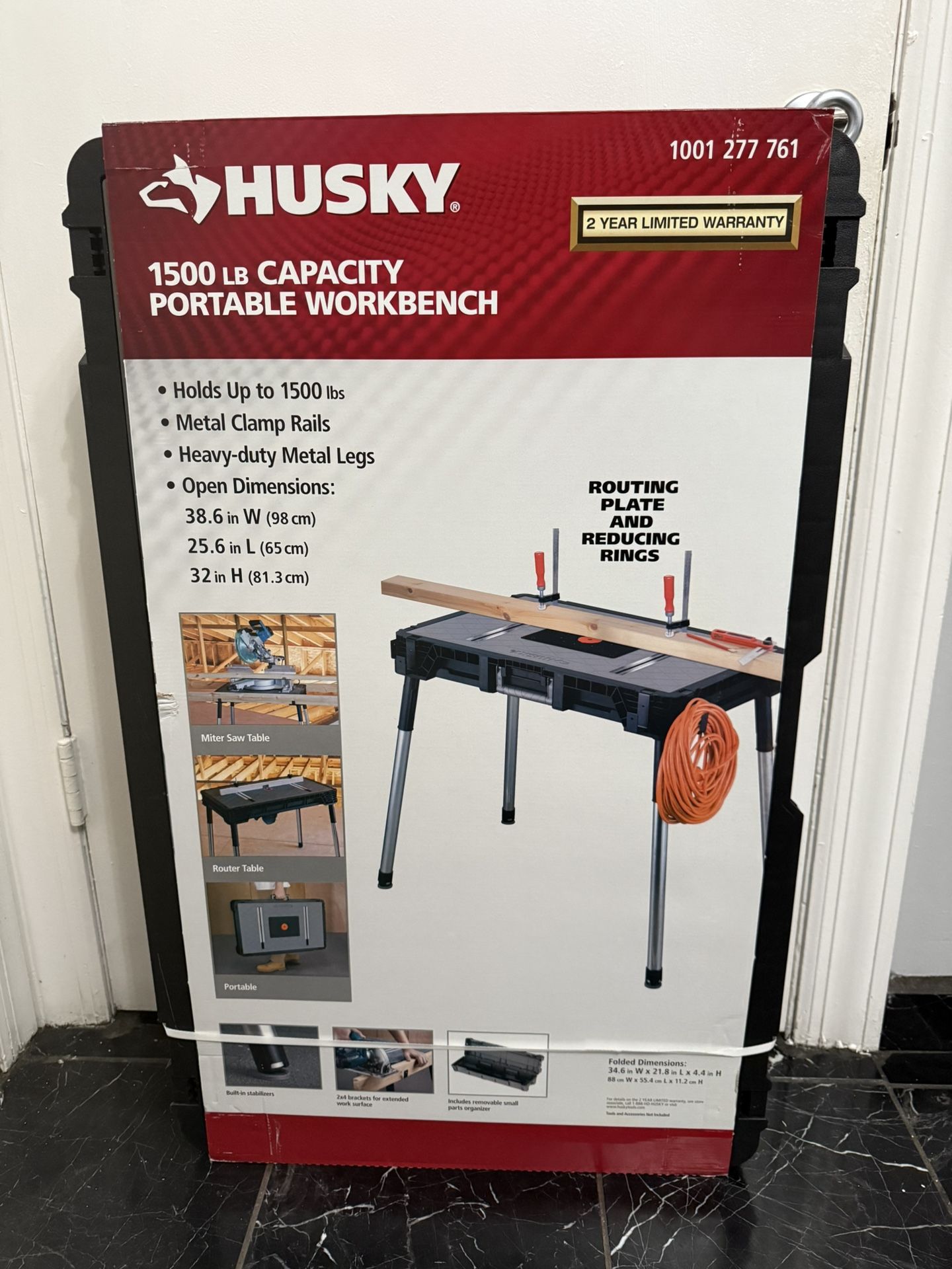 Husky portable heavy duty workbench (BRAND NEW!!)