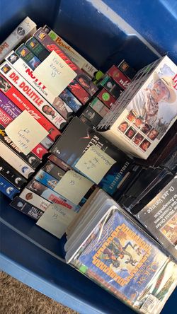 Large Lot of VHS Tapes