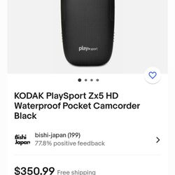Kodak Playsport HD Waterproof Video Camera 