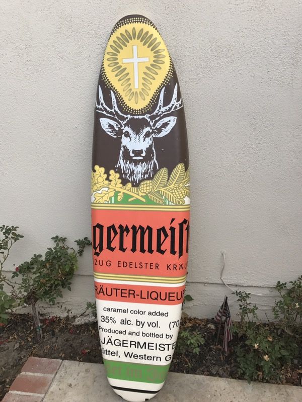 Jagermeister Foam Surfboard Decoration For Sale In Costa Mesa Ca