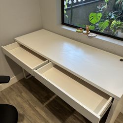 IKEA Micke Desk with Two Drawers