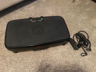 Sunny Health and Fitness Vibration Platform Machine with Resistance Bands
