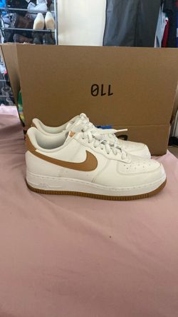 Nike Air Force 1 Low White Tan Gum Sole