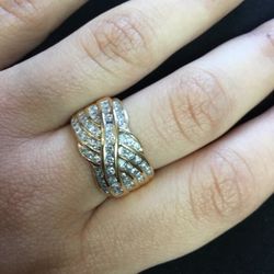  Channel Set Diamond Fashion Ring Size 7