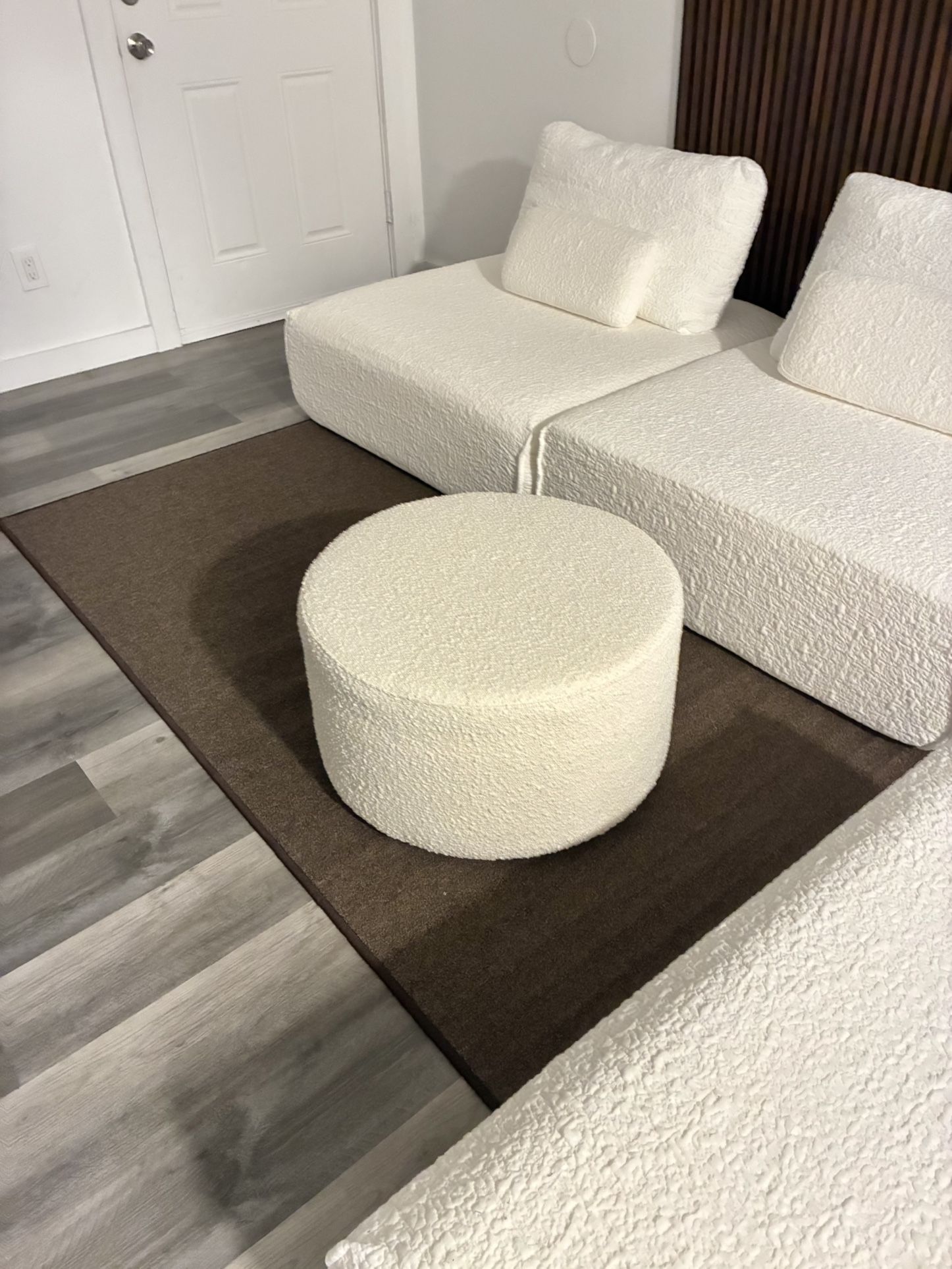 Round Ottoman- Sofa Footrest