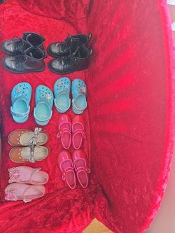 Used shoes for girls size 9T and 10T
