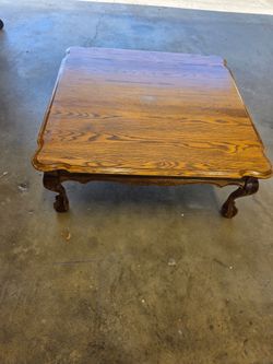Free solid oak coffee table 42X42
