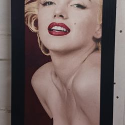 Marilyn Monroe Black Wood Framed Poster  Thumbnail