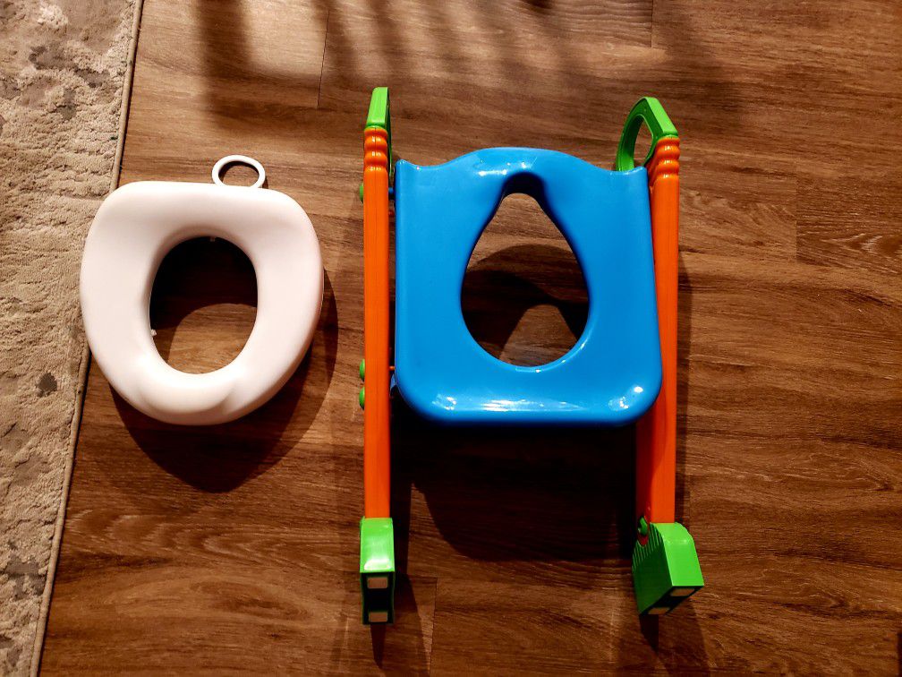 Potty Training Seat, Step Stool With Seat And Free Books