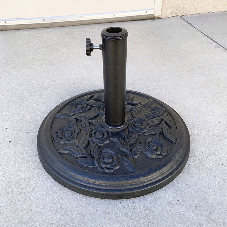 $25 (New in Box) Lightweight Patio Umbrella Base 18” Round Base Stand Outdoor Garden Market, Weight 18 lbs
