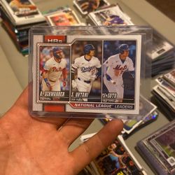 2026 Topps #84 NL Leaders HRs (Shohei Ohtani / Kyle Schwarber Juan Soto)