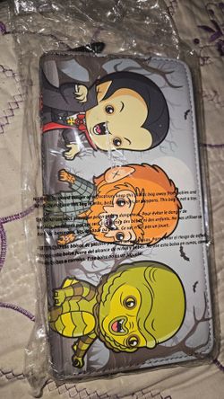 Loungefly Universal Monsters Chibi Faux Leather Zip Wallet