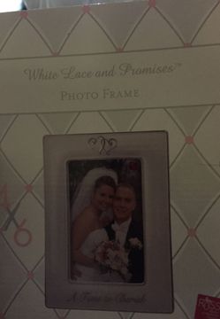 A time to cherish wedding frame porcelain