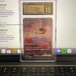 Charizard Ex Japanese 201/165 Cgc Pristine 10