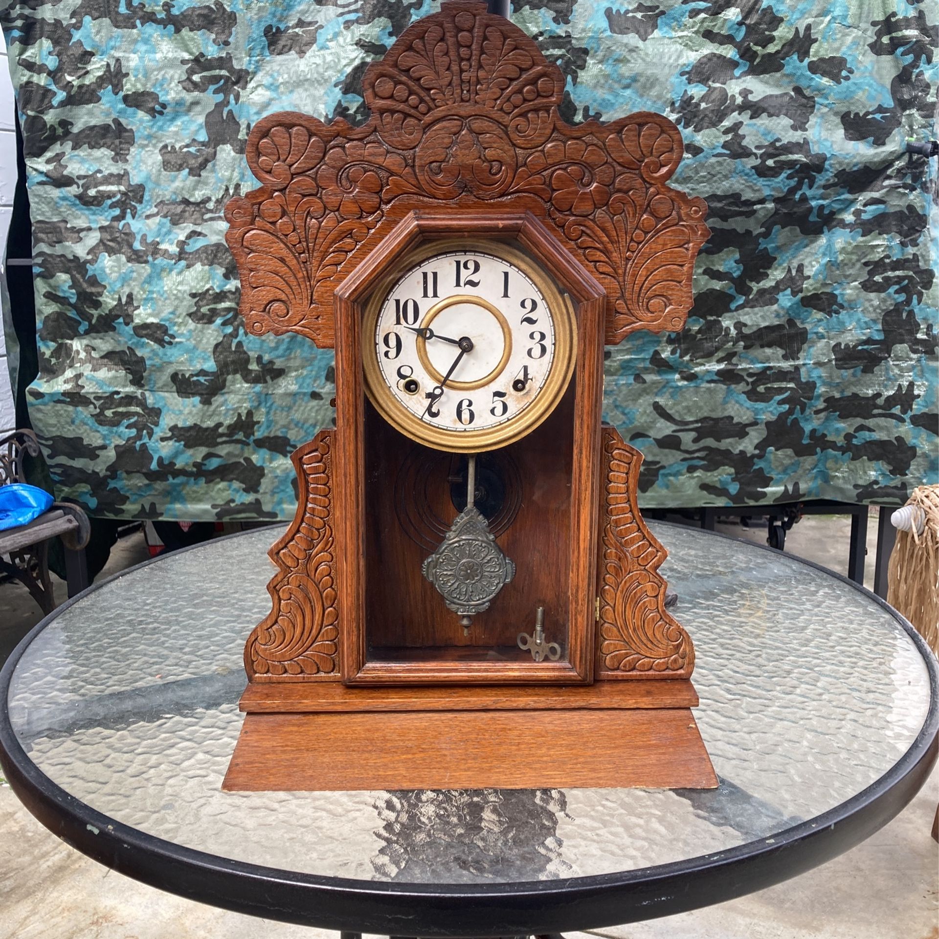 Antique Oak Clock