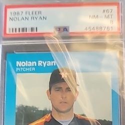 1987 FLEER NOLAN RYAN Psa 8
