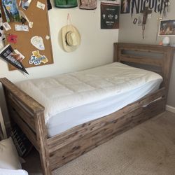 Wayfair Trundle Bed (Twin)- With Two Mattresses!
