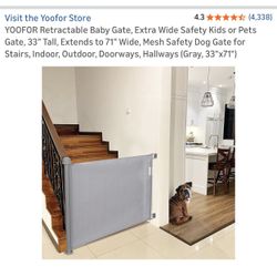 Retractable Baby/Pet Gate