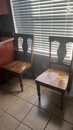 Pier 1 wooden Chairs