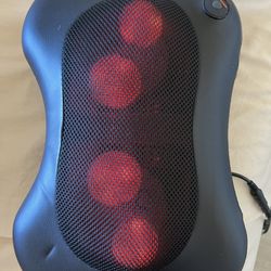 Zyllion Back and Neck Massager with Heat - 3D Deep Tissue Shiatsu Massage Pillow