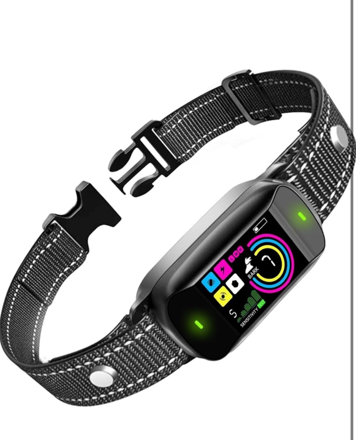Smart Dog Bark Collar, Anti Barking Training Collar with 4 Training Modes, 5 Adjustable Sensitivity Levels, Waterproof and Magnetic Charging, Smart Ba