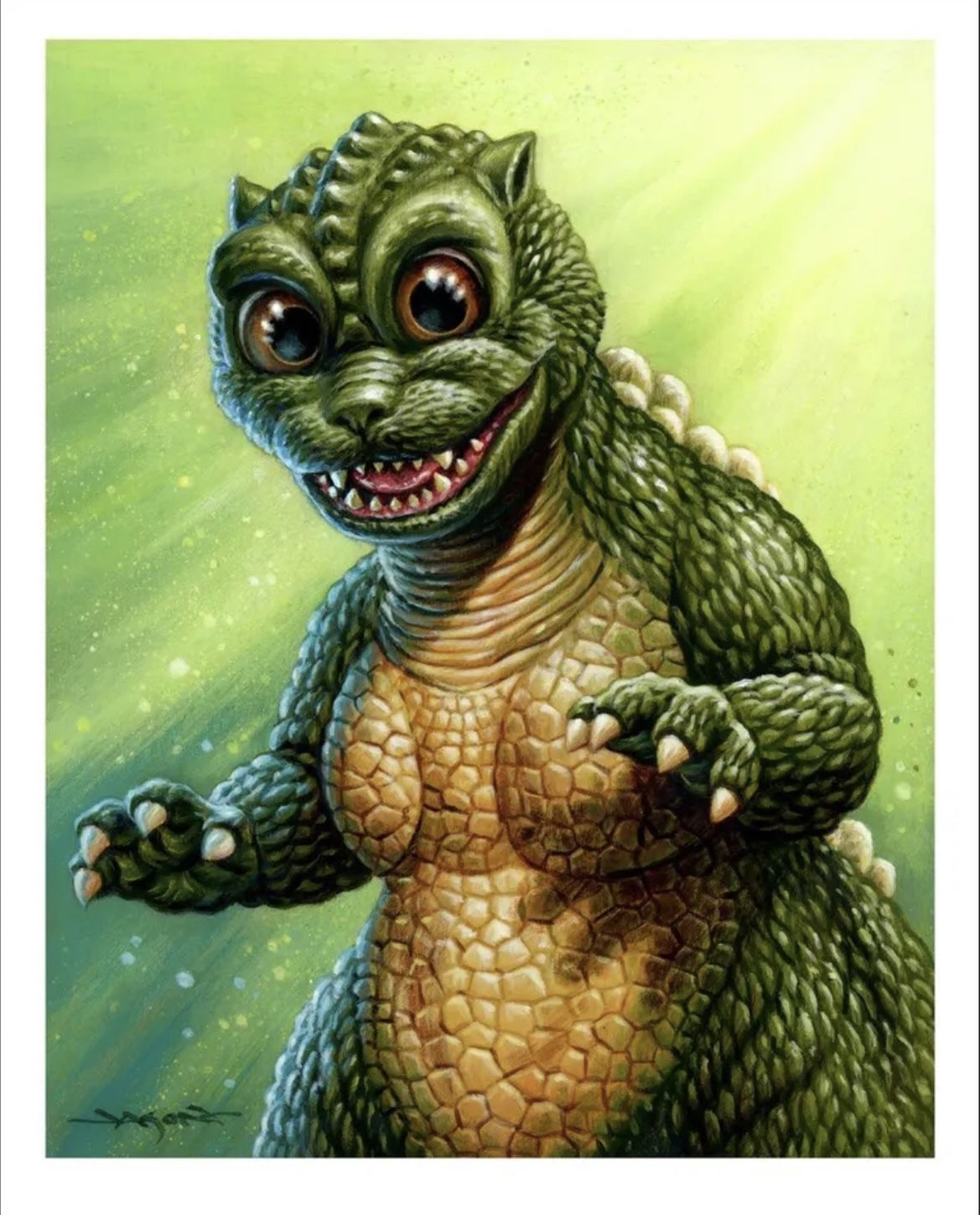 SDCC Mondo Little Godzilla Jason Edmiston Poster Print | SHIPS FAST