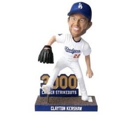 Kershaw 3000 Strikeout Bobblehead