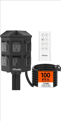 Outdoor Power Stake Timer, 100FT
