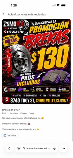 Brakes the best price with pads incluyed