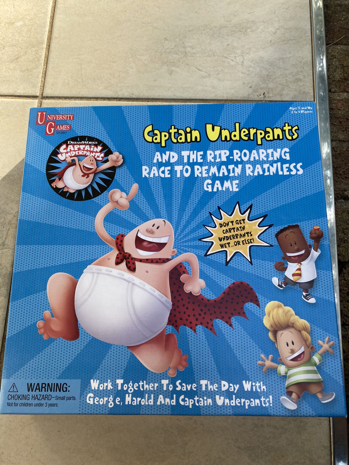 Captain Underpants & The Rip-Roaring Race To Remain Rainless Board Game