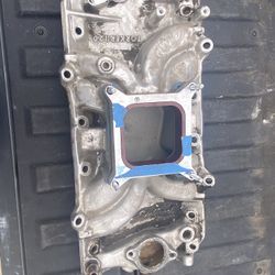 BBCHEVY Polished Aluminum Intake Manifold Oval Port