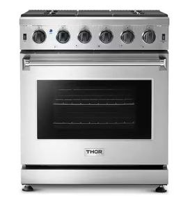 30 in. 4.55 cu. ft. Professional Gas Range in Stainless Steel