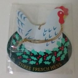 Collectible Ornaments "THREE FRENCH HENS"