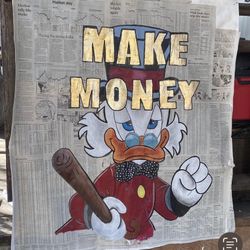 Mixed media canvas Art