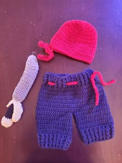 Baby pirate crochet costume