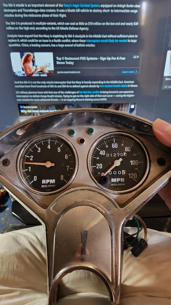 1956 Chevy Bel Air Guage Cluster