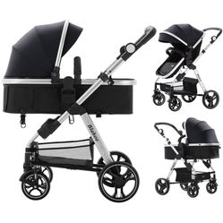Adjustable Foldable Stroller/Bassinet