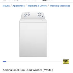 Brand New Amana Top Load Washer Machine And Extra Large Vented Electric Dryer ( White )
