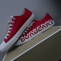 Red Burberry shoes