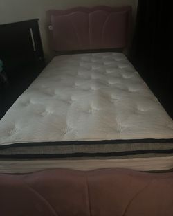 Pink  Twin Bed Frames with 4 Storage Drawers