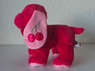 GANZ Webkinz Cherry Soda Pup Plush Dog Stuffed Animal NO CODE Red Pink Puppy