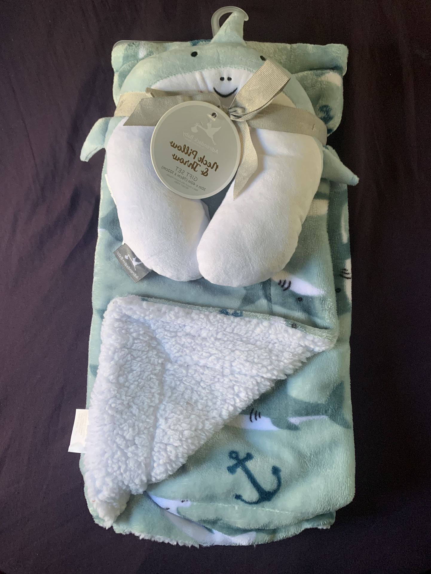 Baby Throw On Blanket And Neck Pillow
