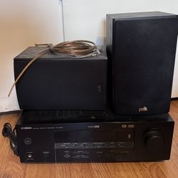 Yamaha AV Receiver And Polk Speakers 